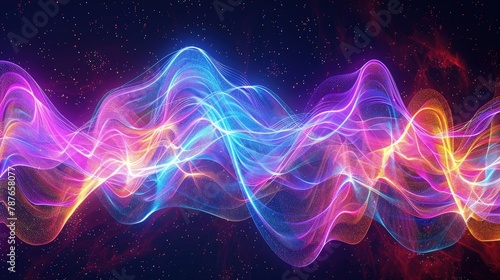colorful pulse wave photo