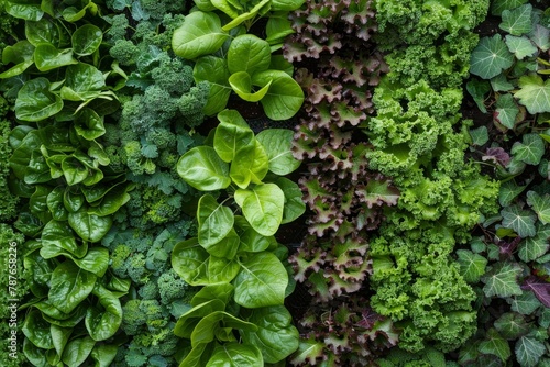 Vertically grown organic hydroponic veggies