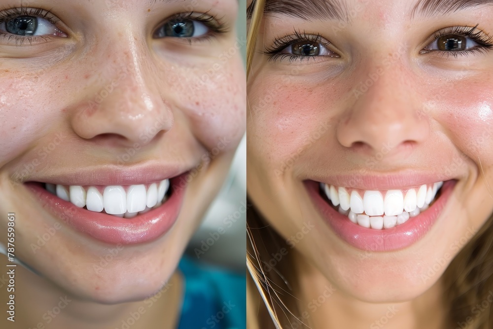 After getting veneers on four front teeth After getting veneers on four front teeth