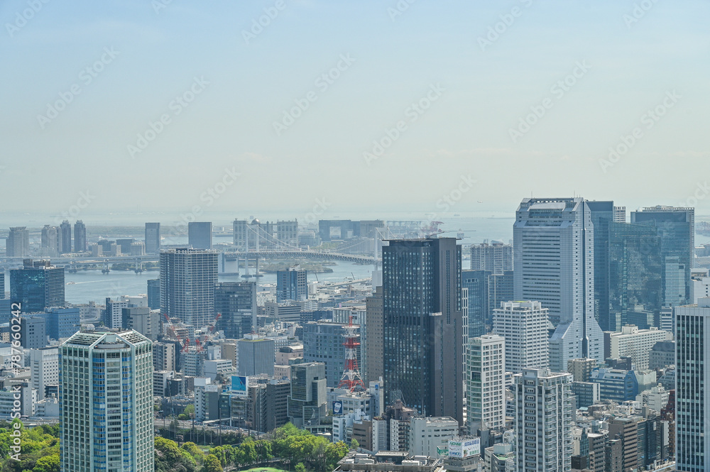 日本東京の都市風景