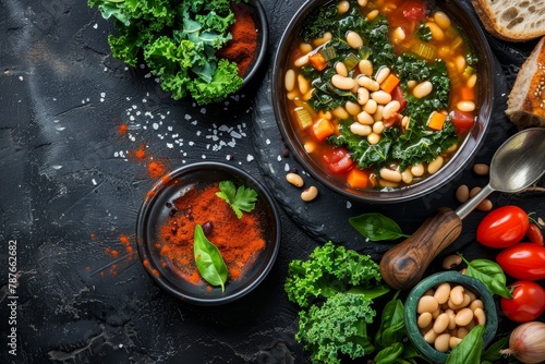 Bean and vegetable soup from Tuscany