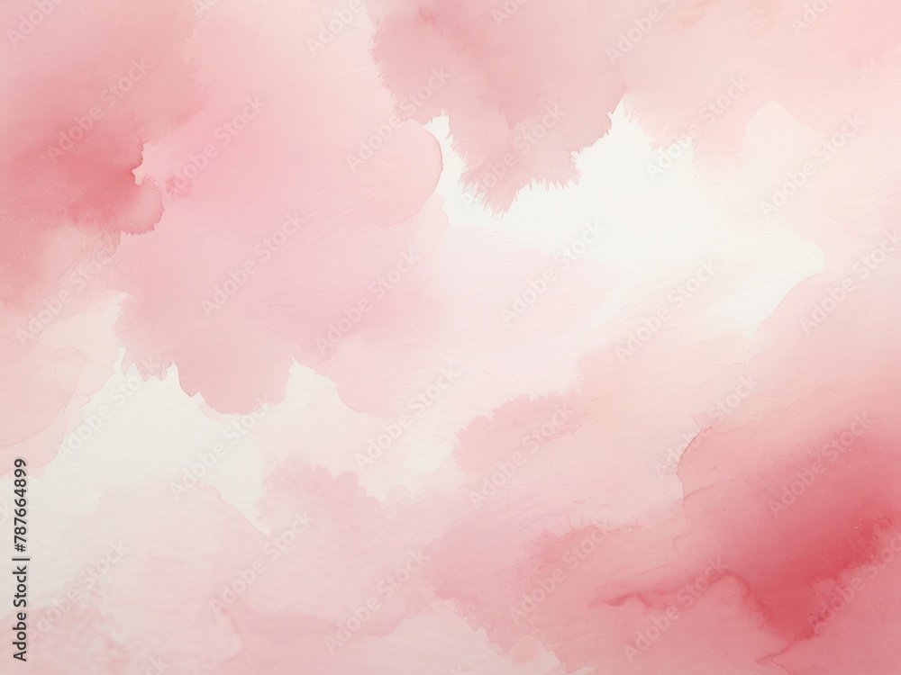 Pink abstract watercolor background. Soft watercolor wash texture