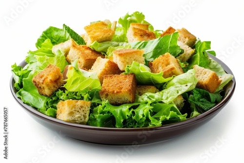 Caesar Salad on a plain white backdrop