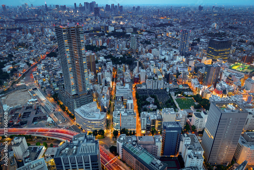 Tokyo Night Skyline - Ikebukuro