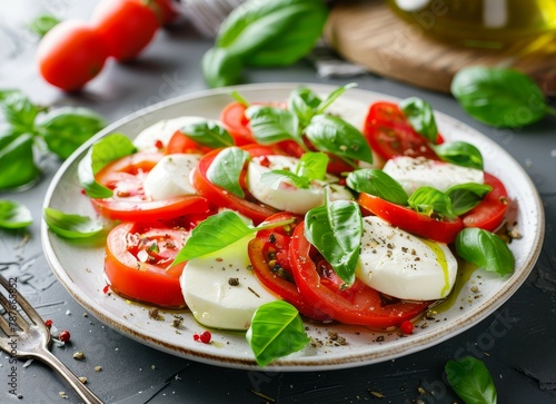 Caprese salad mozzarella and tomatoes