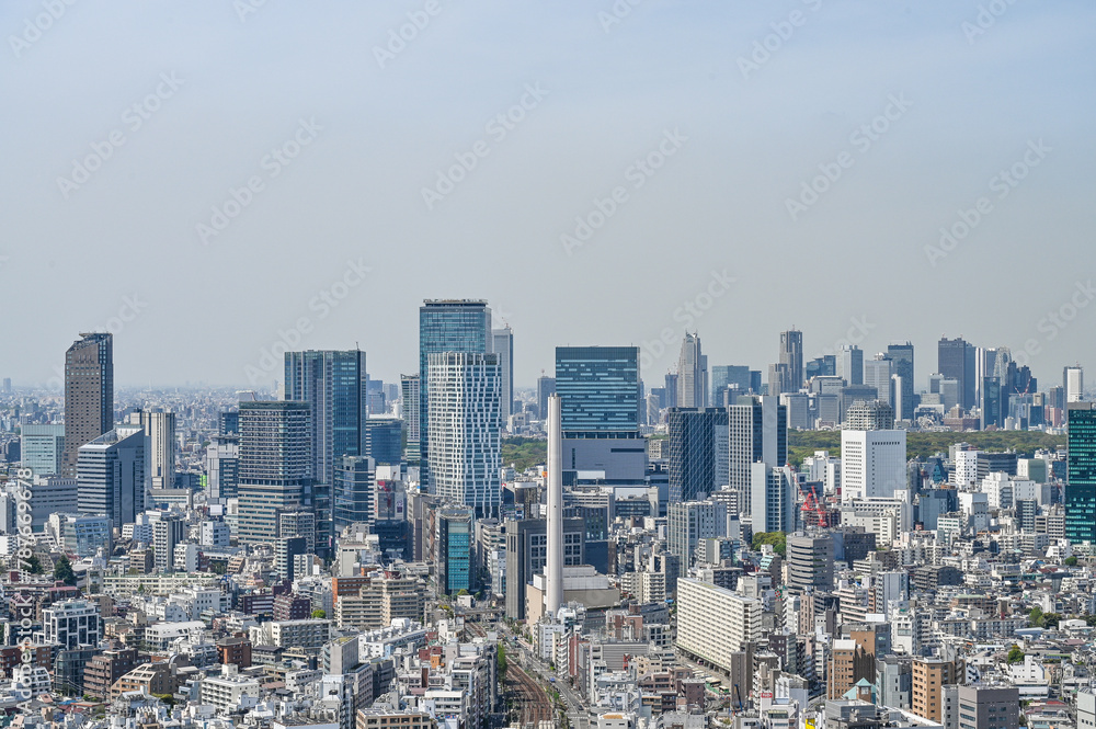 日本の首都東京の都市風景