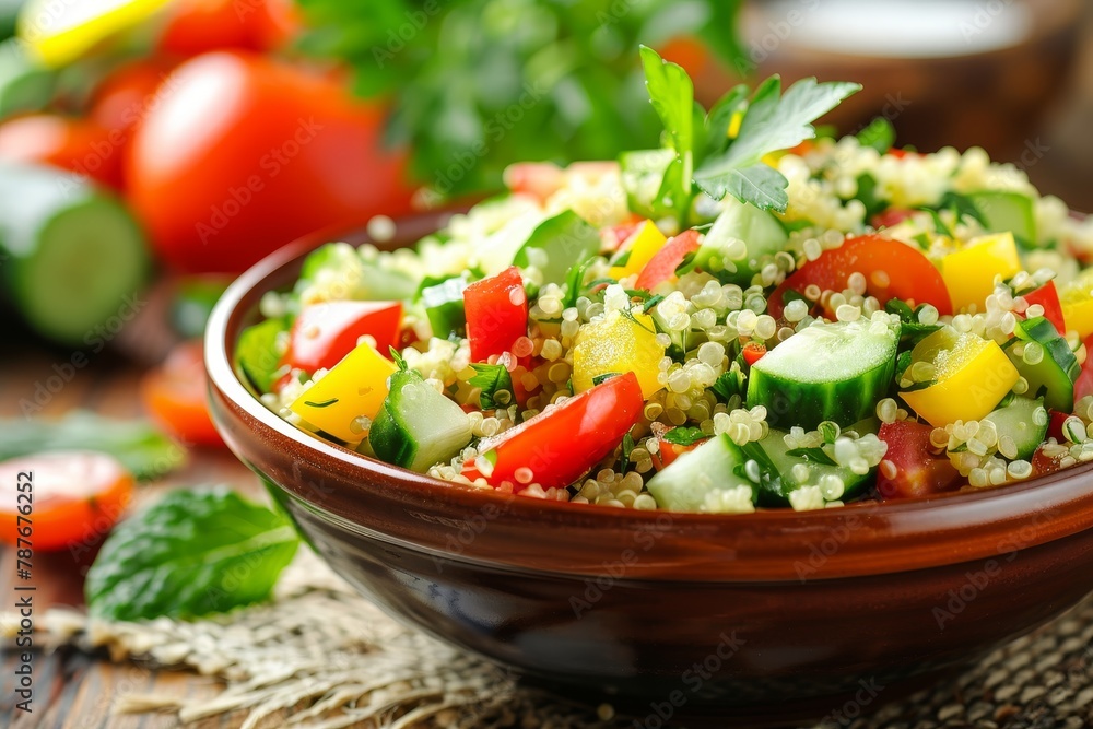 Fresh quinoa salad with veggies Fresh quinoa salad with veggies