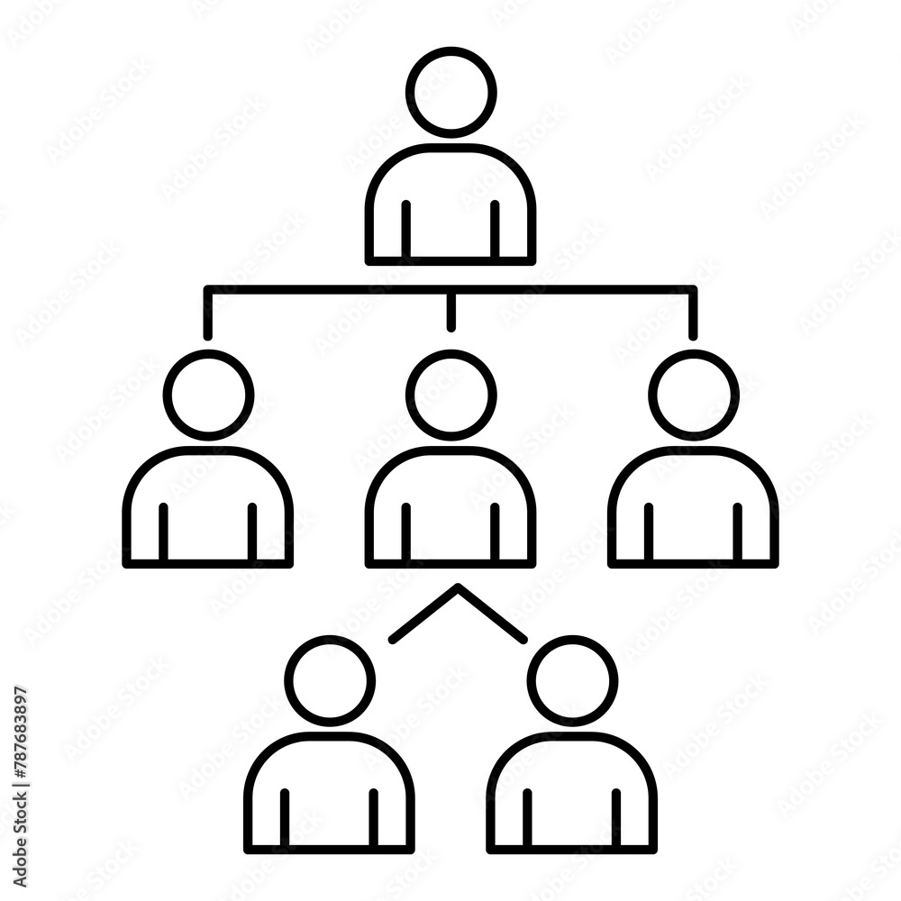 organization structure line icon.simple flat liner Hierarchy Outline Icon illustration for web and app..eps organization structure line icon.simple flat liner Hierarchy Outline Icon illustration for web and app..eps