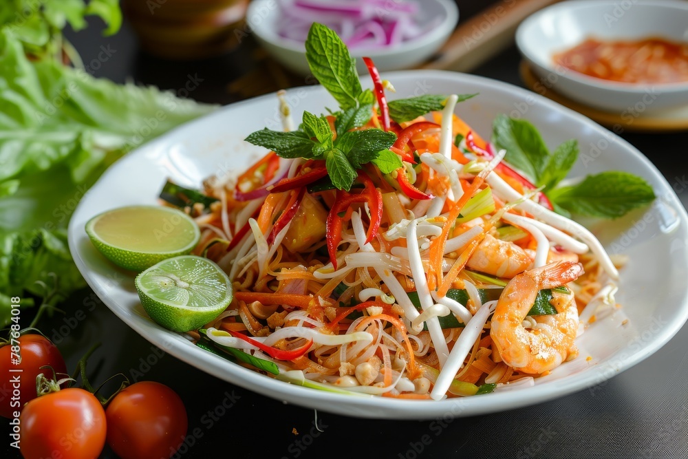 Thai spicy noodle salad Thai spicy noodle salad