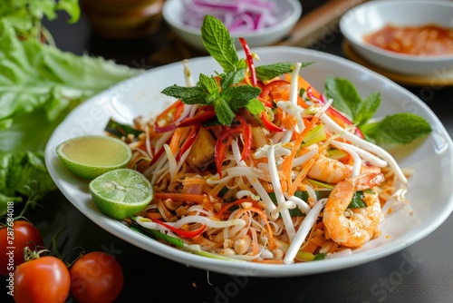 Thai spicy noodle salad © LimeSky