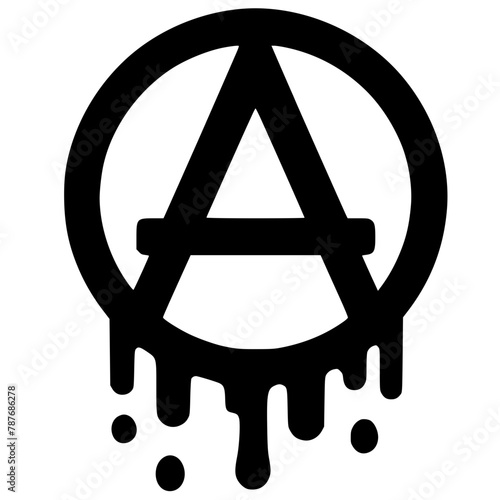 Simple anarchy silhouette