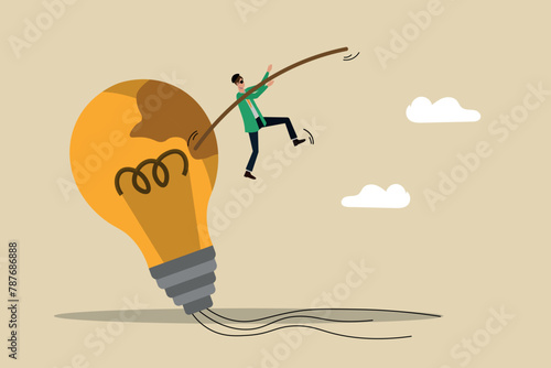 Saving from a financial or personal crisis, getting out of a wrong idea or wrong strategy, asking for help, entrepreneurial crises, finding strength and motivation to continue working, business man ge