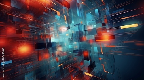 Wallpaper Mural Abstract digital background Torontodigital.ca