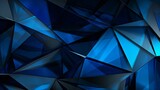 black and blue paper with string on the background, in the style of bold lines, geometric shapes, digital art wonders, glass fragments art