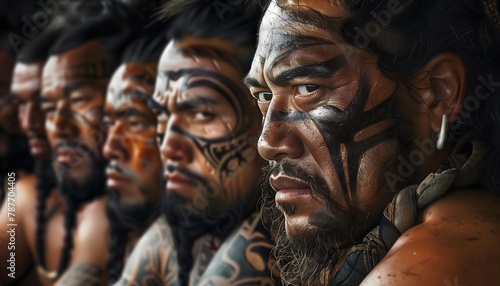 Māori, Polynesian people of mainland New Zealand, portrait, Native, tattoo