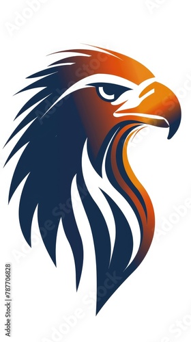 A logo containing a welcome eagle. Simple vector. --ar 9 16 --style raw Job ID  ce7ccae0-e86c-4a6b-9d16-d3d7d595a3ba