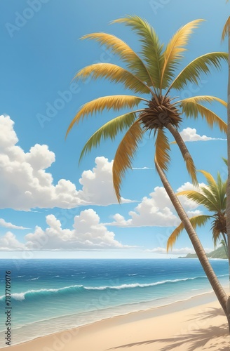 beautiful summer beach background