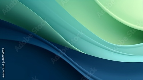 Minimalist and Abstract background in Blue and green Colors