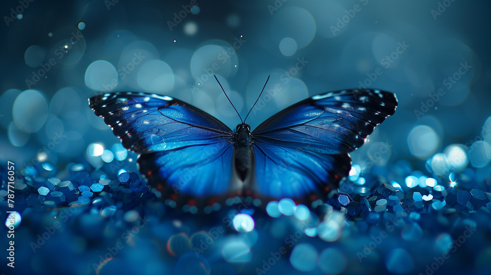 shiny blue butterfly shiny blue butterfly