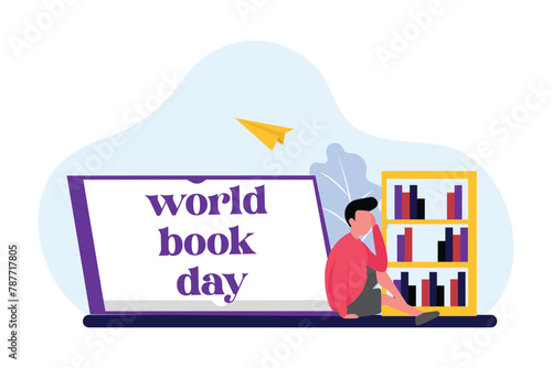 World Book Day Flat Design Illustration