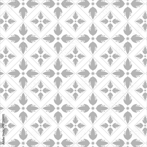 Ethnic floral seamless ornament pattern background template