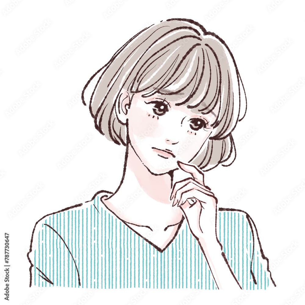 女性・女の子のイラスト素材 女性・女の子のイラスト素材