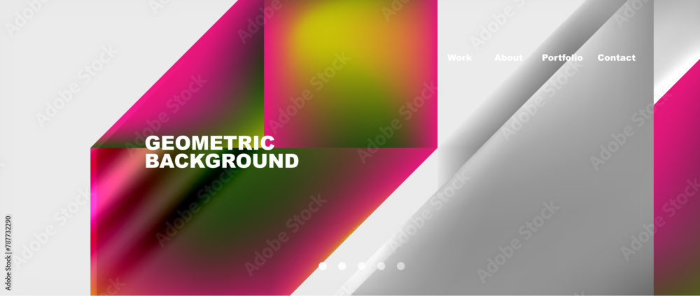A vibrant geometric background featuring colorful triangles in shades of violet, magenta, and other tints. The pattern is set on a white rectangle, creating a dynamic and eyecatching design A vibrant geometric background featuring colorful triangles in shades of violet, magenta, and other tints. The pattern is set on a white rectangle, creating a dynamic and eyecatching design