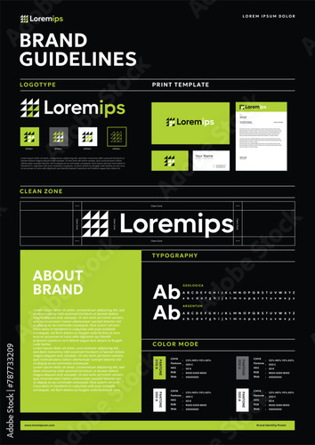 Brand Identity Poster Layout