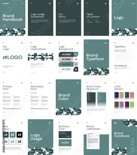 corporate identity guide book template