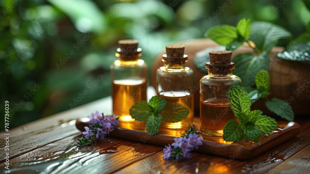Detailed shot of essential oils and lotions, emphasizing their role in top-tier massage treatments. Detailed shot of essential oils and lotions, emphasizing their role in top-tier massage treatments.