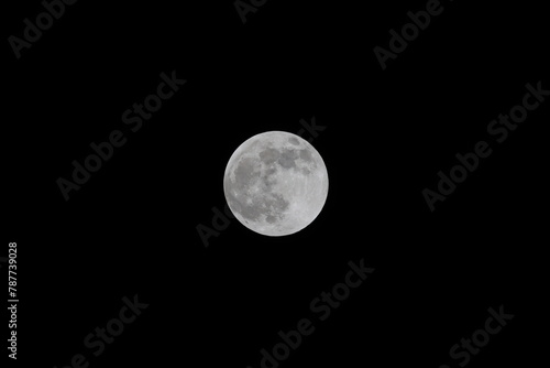 A full moon shortly before a penumbral lunar eclipse photo