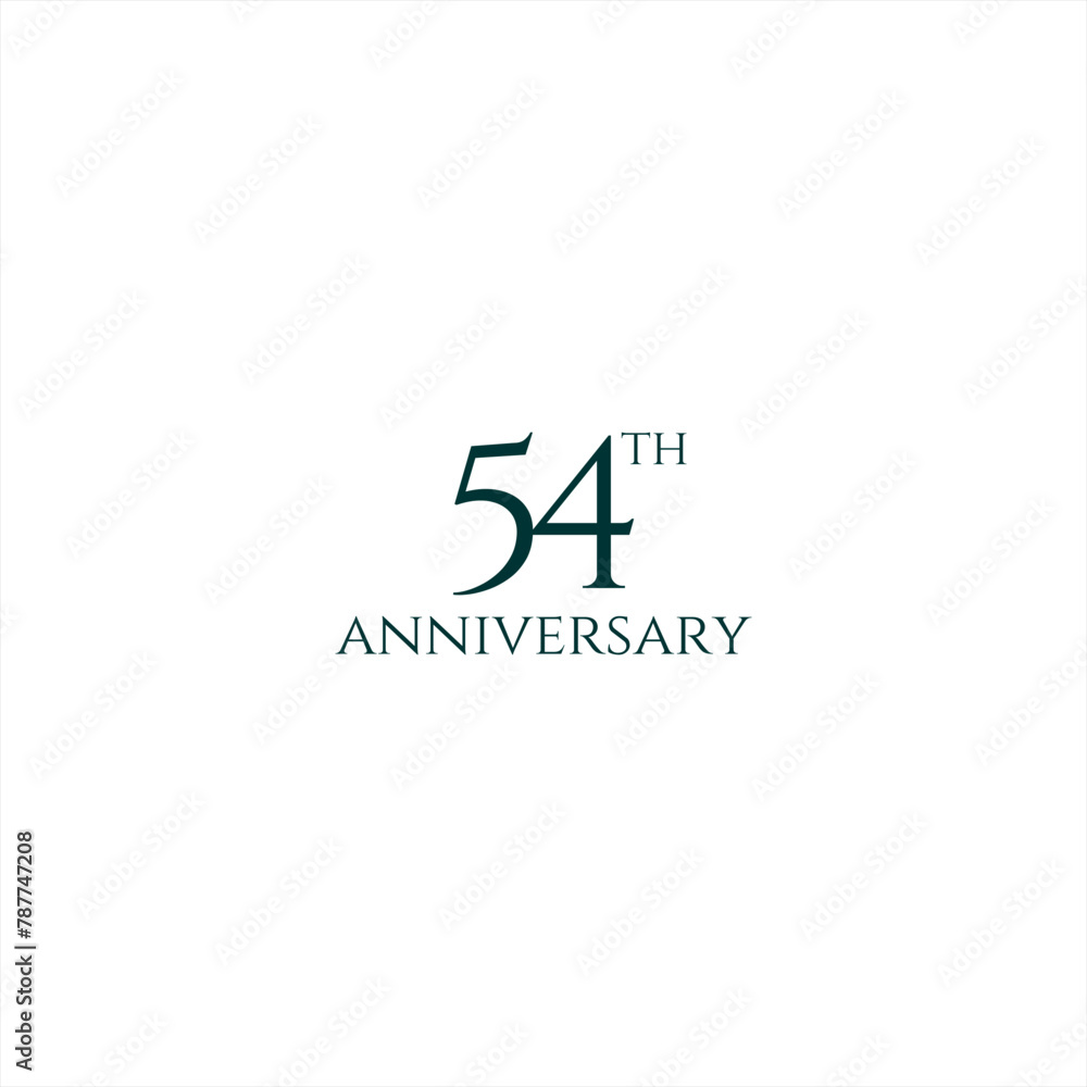 54th logo design, 54th anniversary logo design, vector, symbol, icon 54th logo design, 54th anniversary logo design, vector, symbol, icon