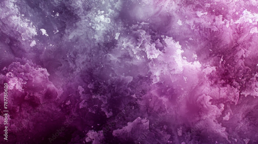 Fototapeta premium Abstract 3D Digital Waves in Pink and Purple Hues, Captured with Wide-Angle Lens and High-Key Film for Enhanced Depth and Texture