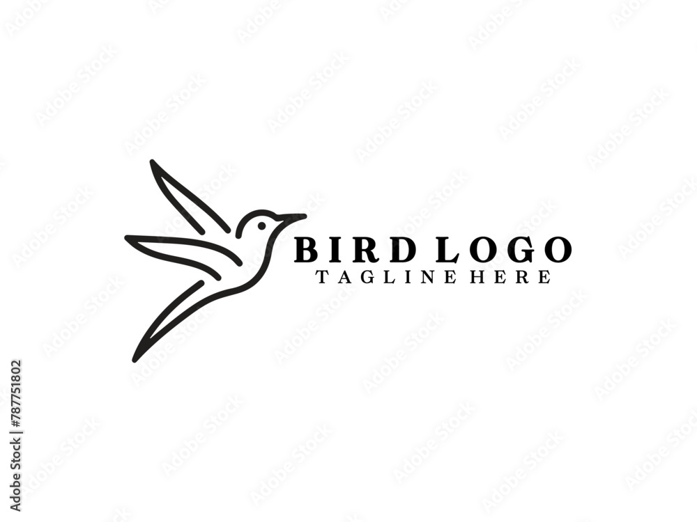 Bird Logo Design Icon Symbol Vector Template Bird Logo Design Icon Symbol Vector Template