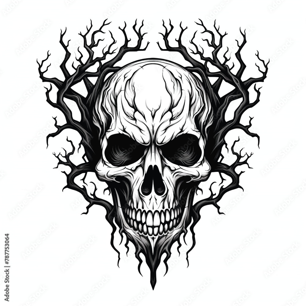 Obraz premium Skeleton masks for halloween opossum skull aesthetic hand drawing easy skeleton pumpkin carving hand drawn circles scary skull pumpkin carving warrior skull longhorn skull logo