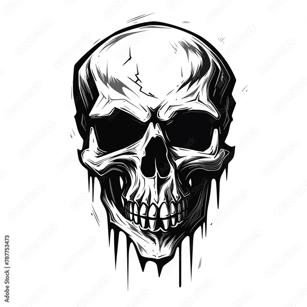 Fototapeta premium Free hand drawn praying hand with rosary drawing skull pumpkin carving hand drawn cross paracas skulls hand drawn evil a human skull cow skull logo nasion skull