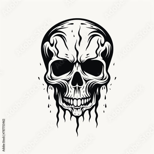 Hand drawing colour skeleton hand middle finger flamingo skull python skull brachiosaurus skull skeletal system of head deer skull logo eyes paracas skulls free hand drawn