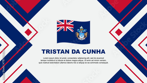 Wallpaper Mural Tristan Da Cunha Flag Abstract Background Design Template. Tristan Da Cunha Independence Day Banner Wallpaper Vector Illustration. Tristan Da Cunha Illustration Torontodigital.ca