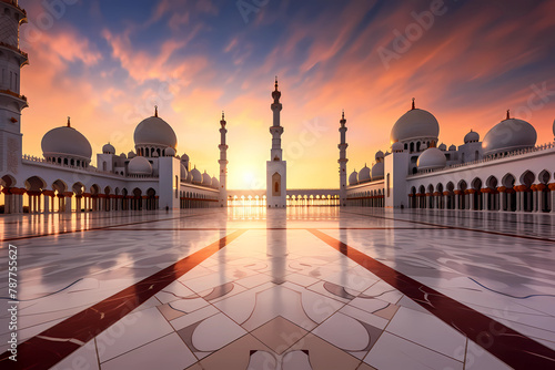 the grand architecture and majestic domes at sunset