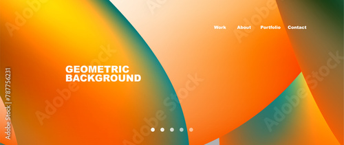 This geometric background features a gradient of amber and balloon orange, reminiscent of an astronomical object. The closeup, macro photography showcases the material property of heat