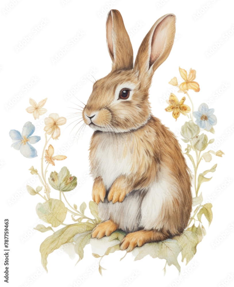 Obraz premium PNG A rabbit rodent animal mammal. 