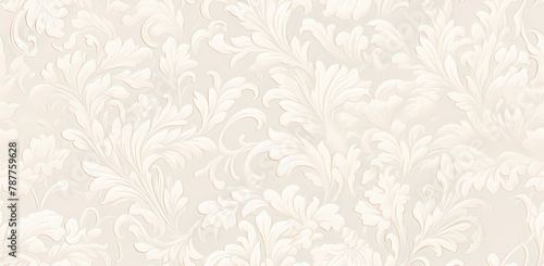 beige damask pattern