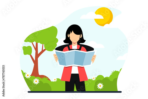 Weekend Activity Flat Illustration Design