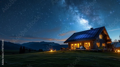 Green energy loans integrated with camping under the stars, financing ecofriendly living powered by renewable resources