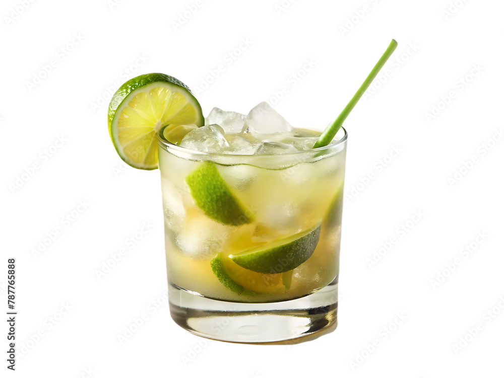 Tasty mint julep cocktail glass isolated on transparent background Tasty mint julep cocktail glass isolated on transparent background