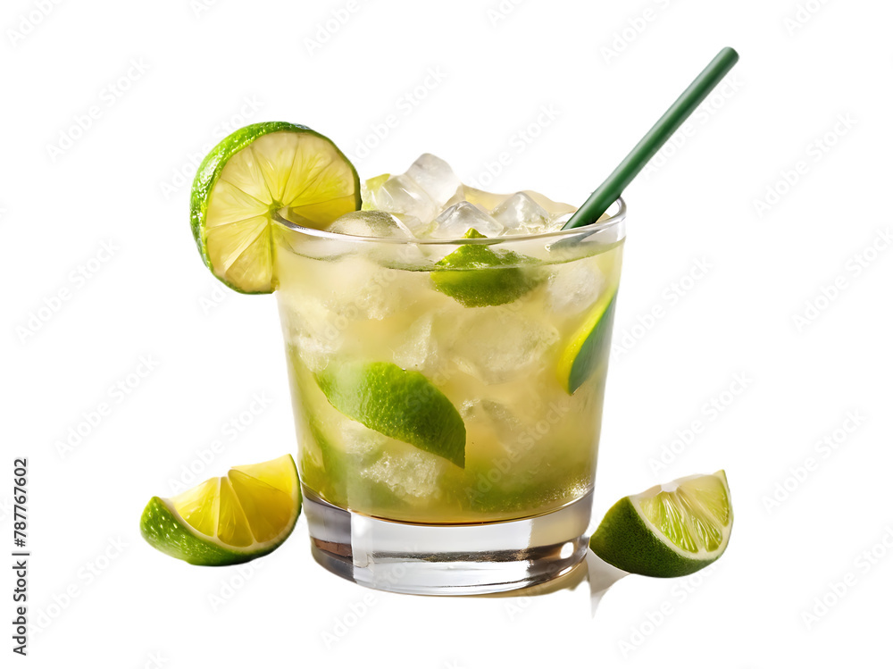 Tasty mint julep cocktail glass isolated on transparent background Tasty mint julep cocktail glass isolated on transparent background
