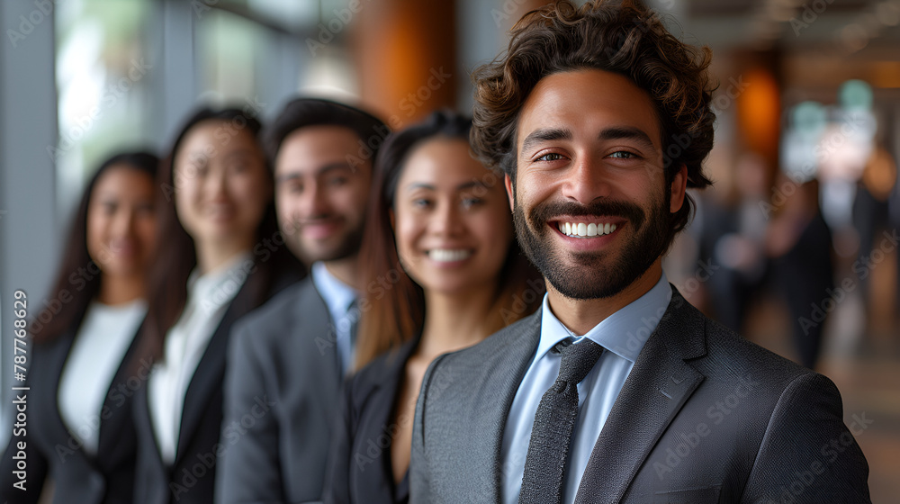 Business executives - office workers - smiling and confident - lawyers - accountants - smiling and confident - lobby - natural light - well-dressed - business trip - meeting - group photo Business executives - office workers - smiling and confident - lawyers - accountants - smiling and confident - lobby - natural light - well-dressed - business trip - meeting - group photo