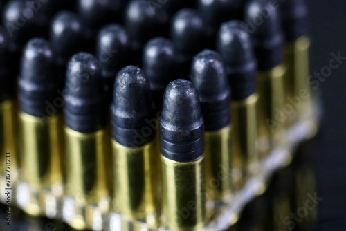 Extra rounds of gun ammunition - industrial war photo