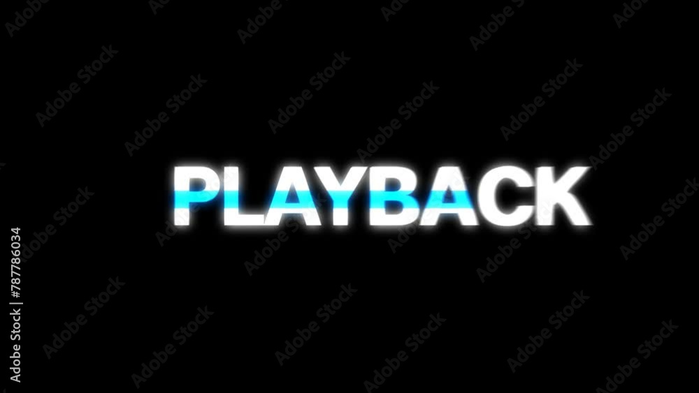 The letters shake and glowing text animation