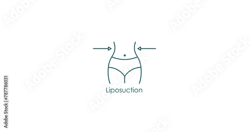 Liposuction Skincare Product Vector Icon